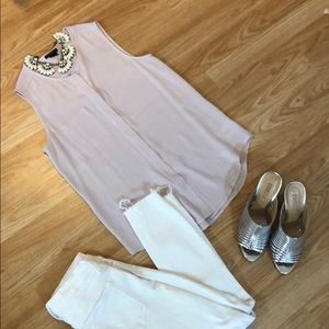 Theory Silk Blouse Lavender